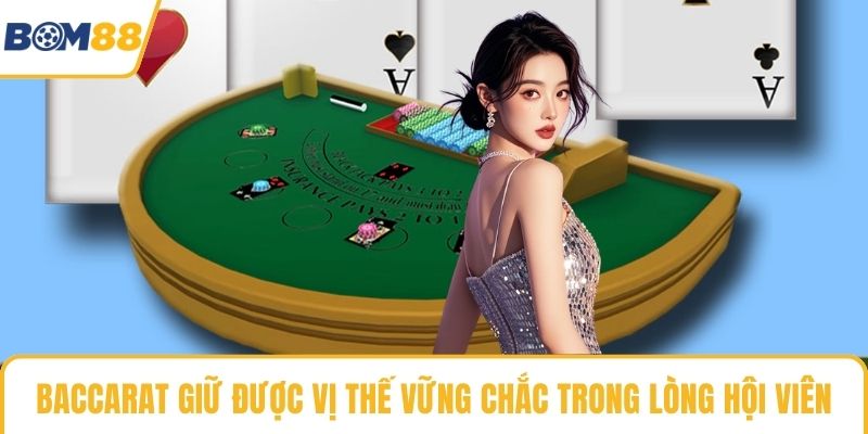 Baccarat giữ được vị thế vững chắc trong lòng hội viên