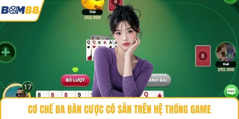 Cơ chế đa bàn cược có sẵn trên hệ thống game
